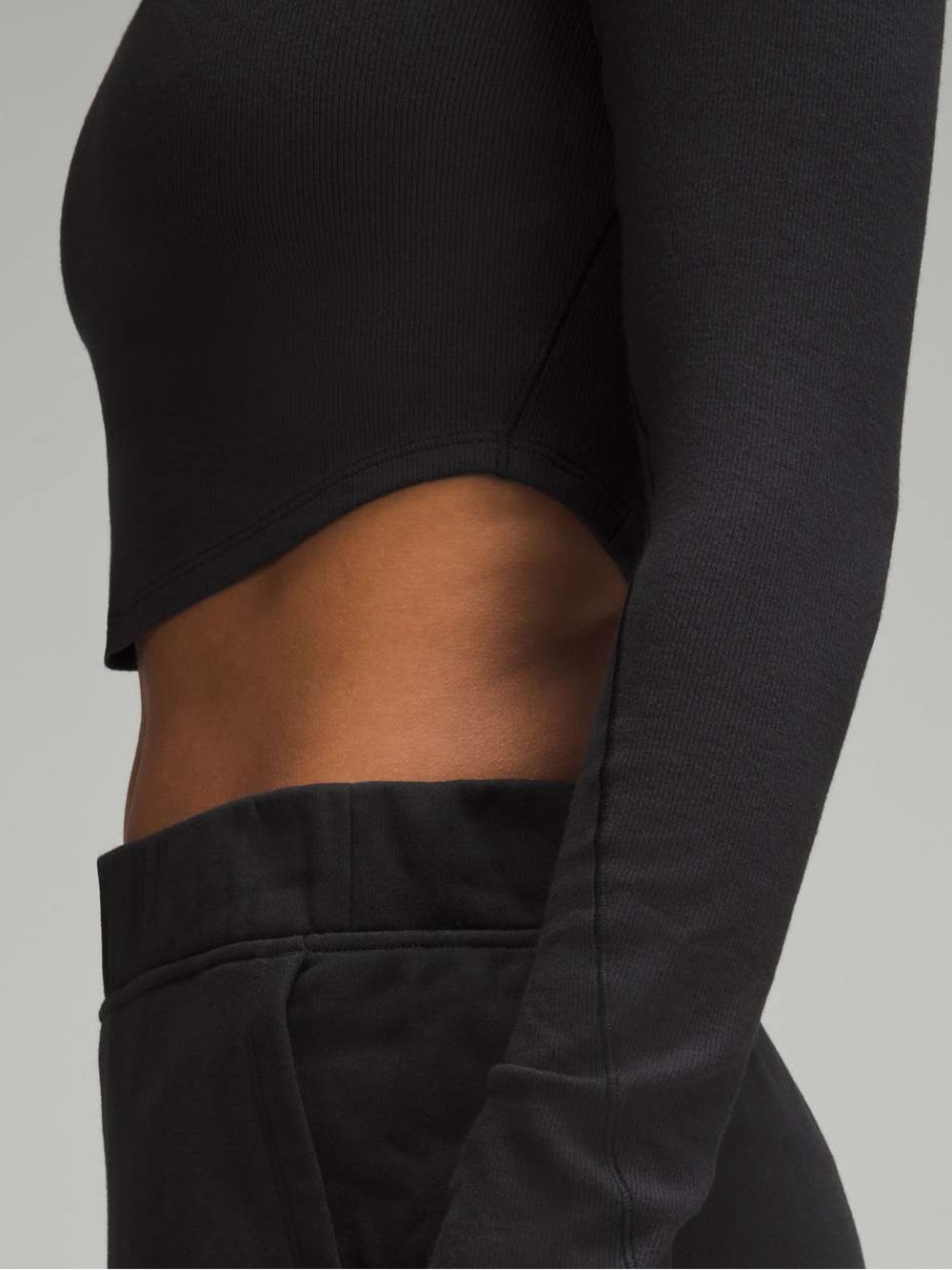 Lululemon Hold Tight Cropped Long-Sleeve Shirt - Black